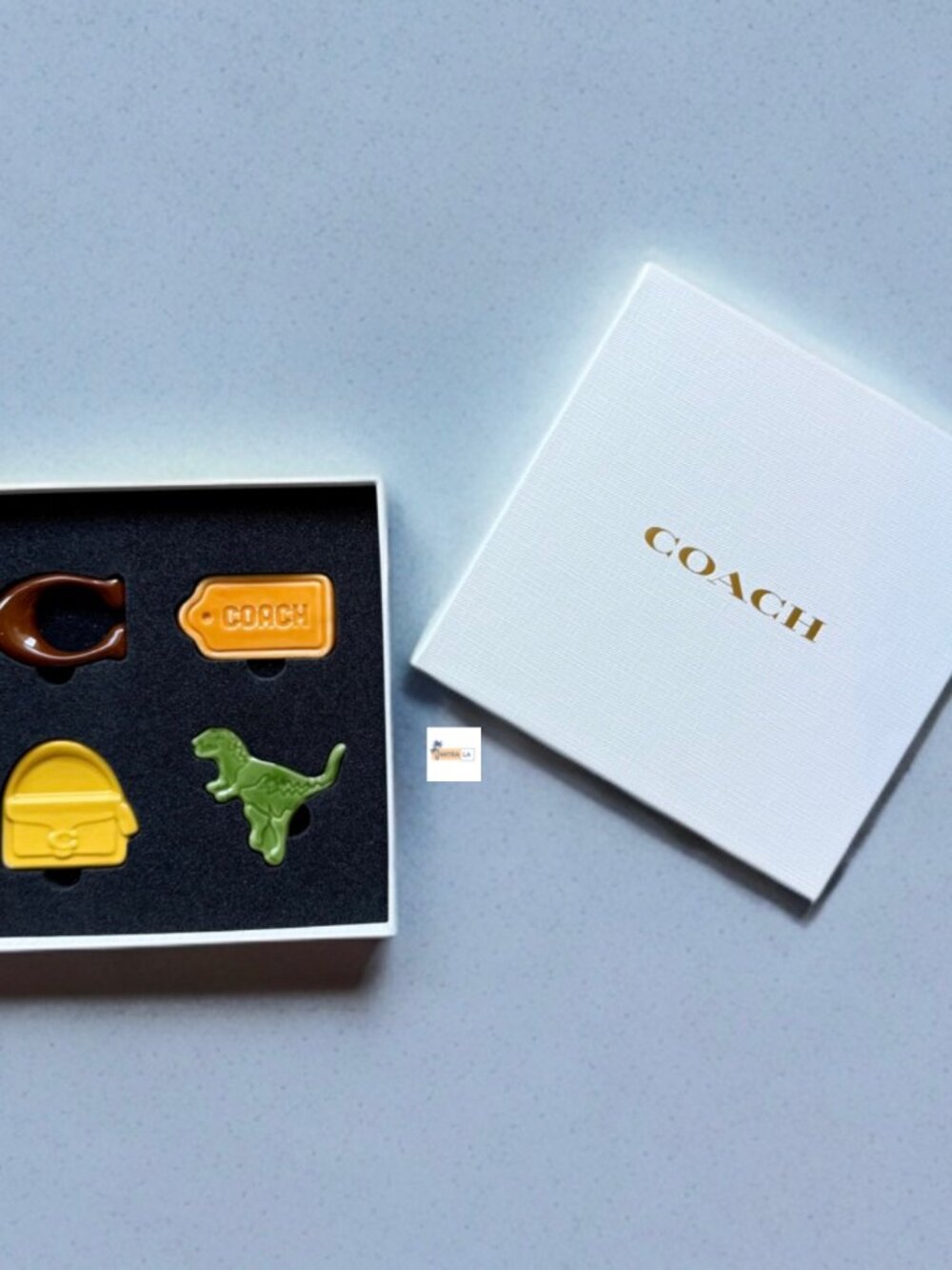 Coach x Kutani Collaborative Novelty Ceramic Chopstick Resting Set